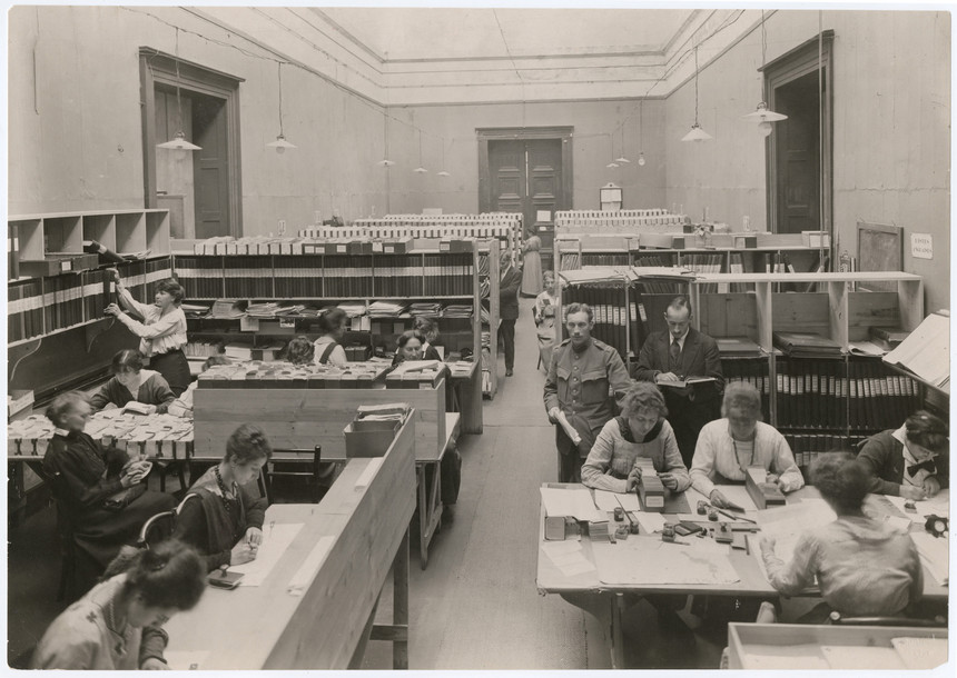 Internationale Zentralstelle für Kriegsgefangene im Musée Rath in Genf