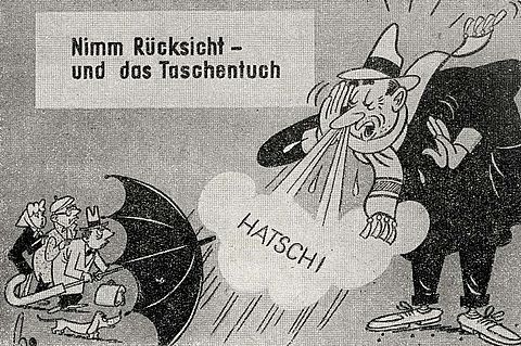 Broschüre "Vermeidet Erkältungskrankheiten" des DRK der DDR, um 1958