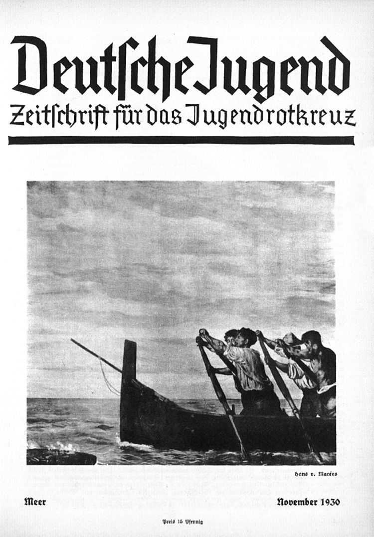 Titelblatt der Rotkreuzzeitschrift „Deutsche Jugend“ (DRK)